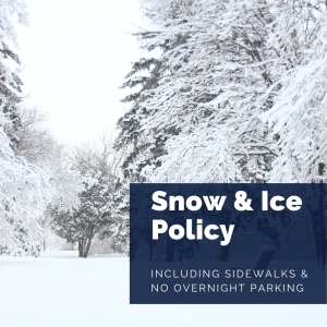 ❄️ Winter Weather Reminder: Snow & Ice Policy ❄️